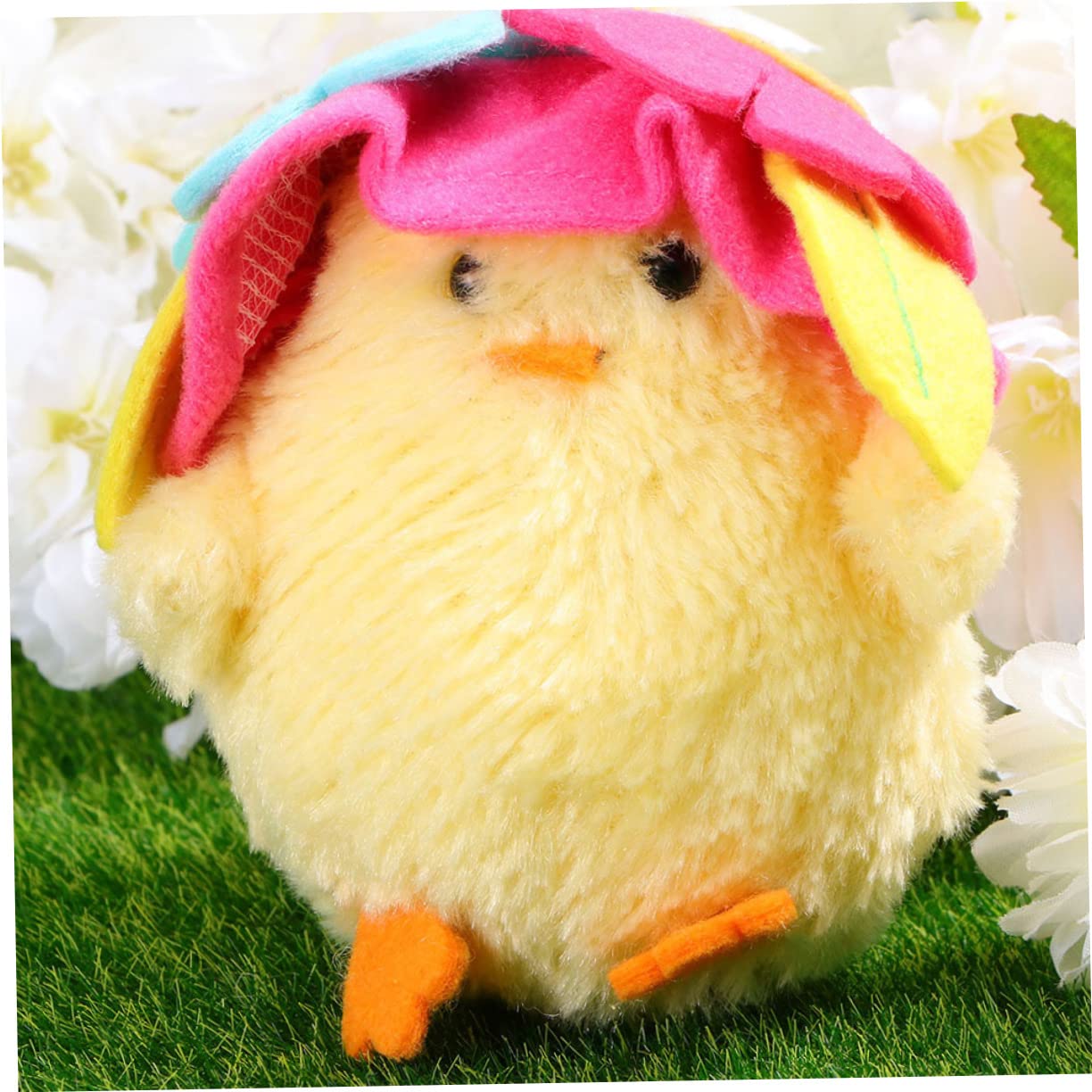 GLEAVI 3pezzi Pollo Forma Pasqua Bambola Decorazione Adorabile Bambola Pollo Pasqua Decorazione Festiva
