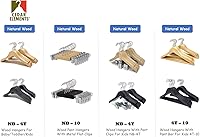 Vista 8 de Perchas para niños (madera natural, perchas para bebés/niños pequeños NB-4T)