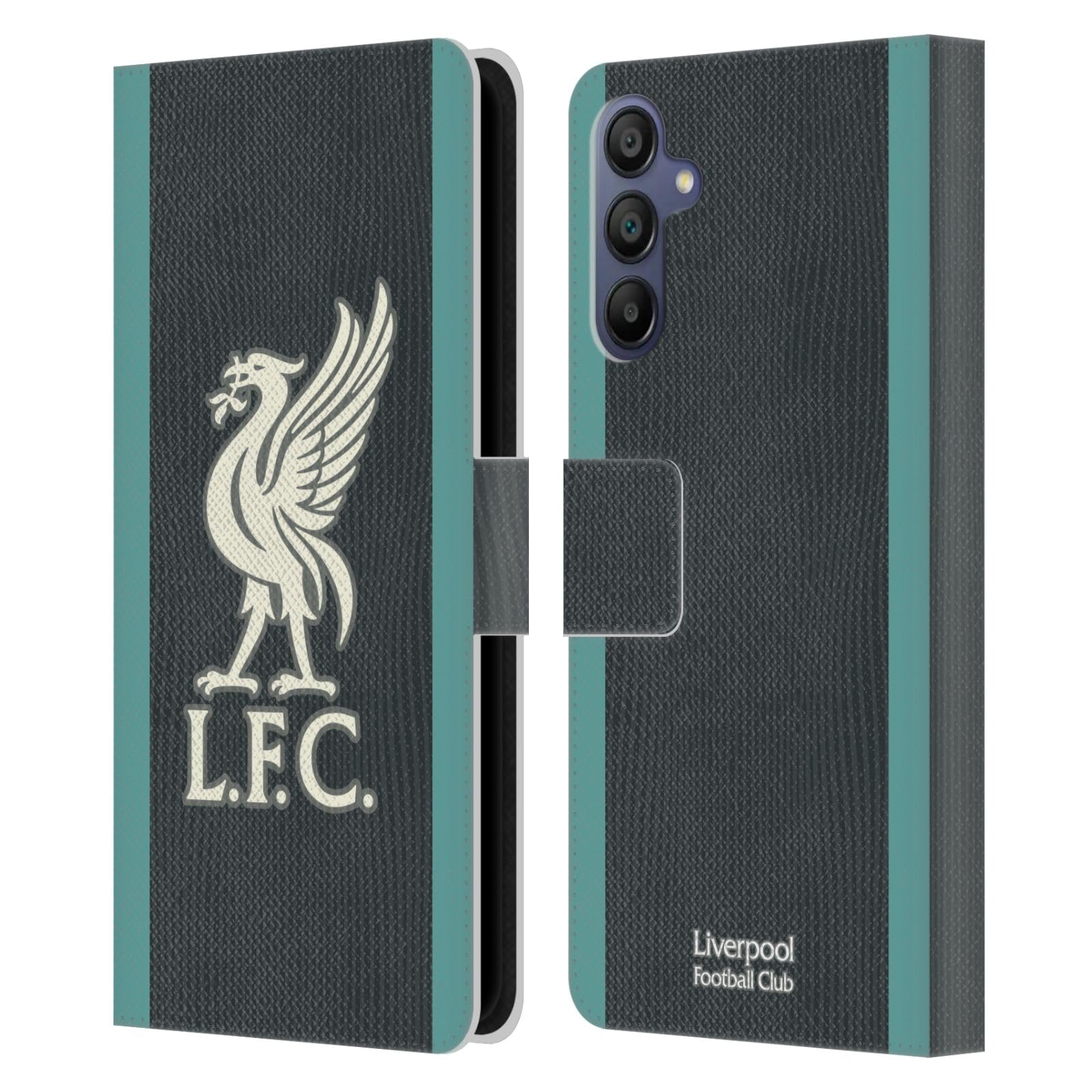 Head Case Designs Officially Licensed Liverpool Football Club Away Kit 2024/25 Leather Wallet Case Compatible With Samsung Galaxy A15 — image 1