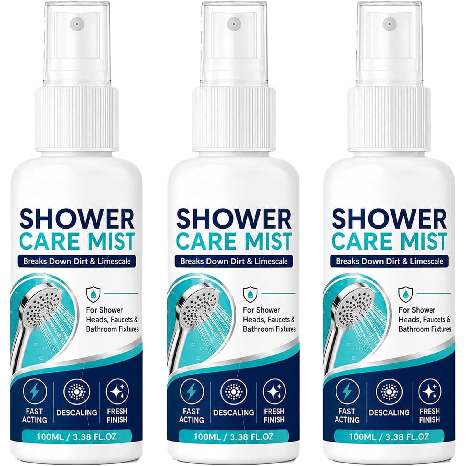Spray anticalcare a rapida azione per doccia (3pcs)