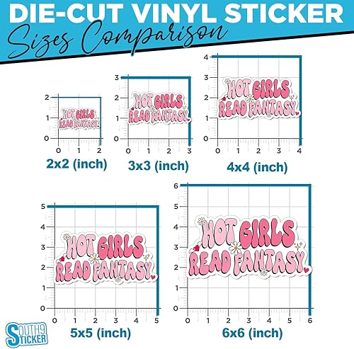 Miniatura 4 de Calcomanías de libro de lectura de fantasía para niñas calientes, calcomanías de libro de lectura de fantasía, Bookish Booktok de 2 pulgadas,
