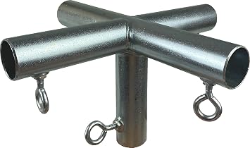 1" F5, 5-Way Flat Roof EMT Conduit Canopy Fittings by Cowboy Canopy, DIY Metal Carport Parts 2