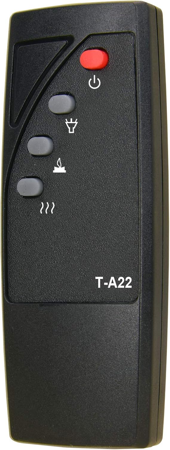 Replacement for Twin Star ChimneyFree ClassicFlame Dura Flame Fireplace Stove Heater Infrared Remote Control 8ILH115-01 10ILH715-01 (T-A22)