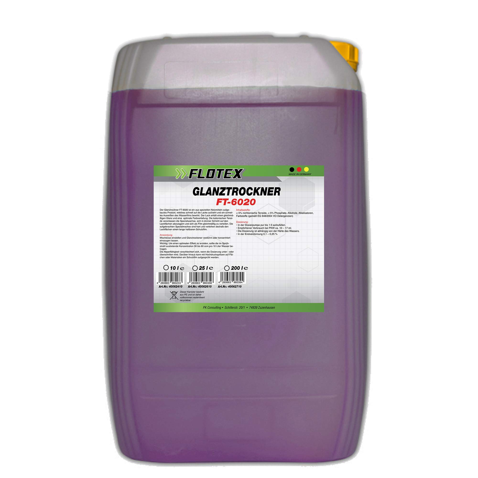 Glanztrockner, 25L Waschanlagen Glanzfinish