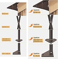 Vista 7 de Yaheetech Carpa de campaña instantánea desplegable de 11 x 11 pies con 17 luces LED solares y mosquitero con cremallera, refugio al aire libre