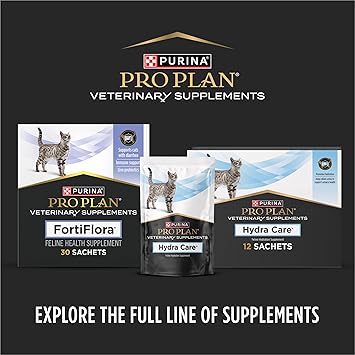 Purina Pro Plan Veterinary Supplements FortiFlora Daily Probiotics for Cats for Digestive Gut Health and Diarrhea - 30 ct. Box