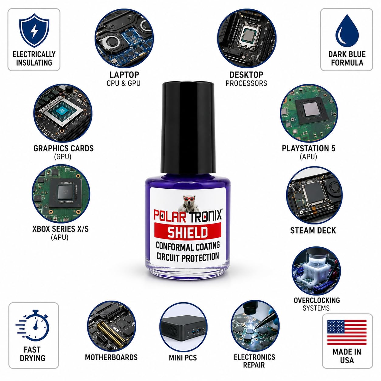 Pasta térmica de metal líquido (5 gramos) 130 WmK + protector de metal líquido (5 ml) para PS5, PC, CPU, GPU, laptop