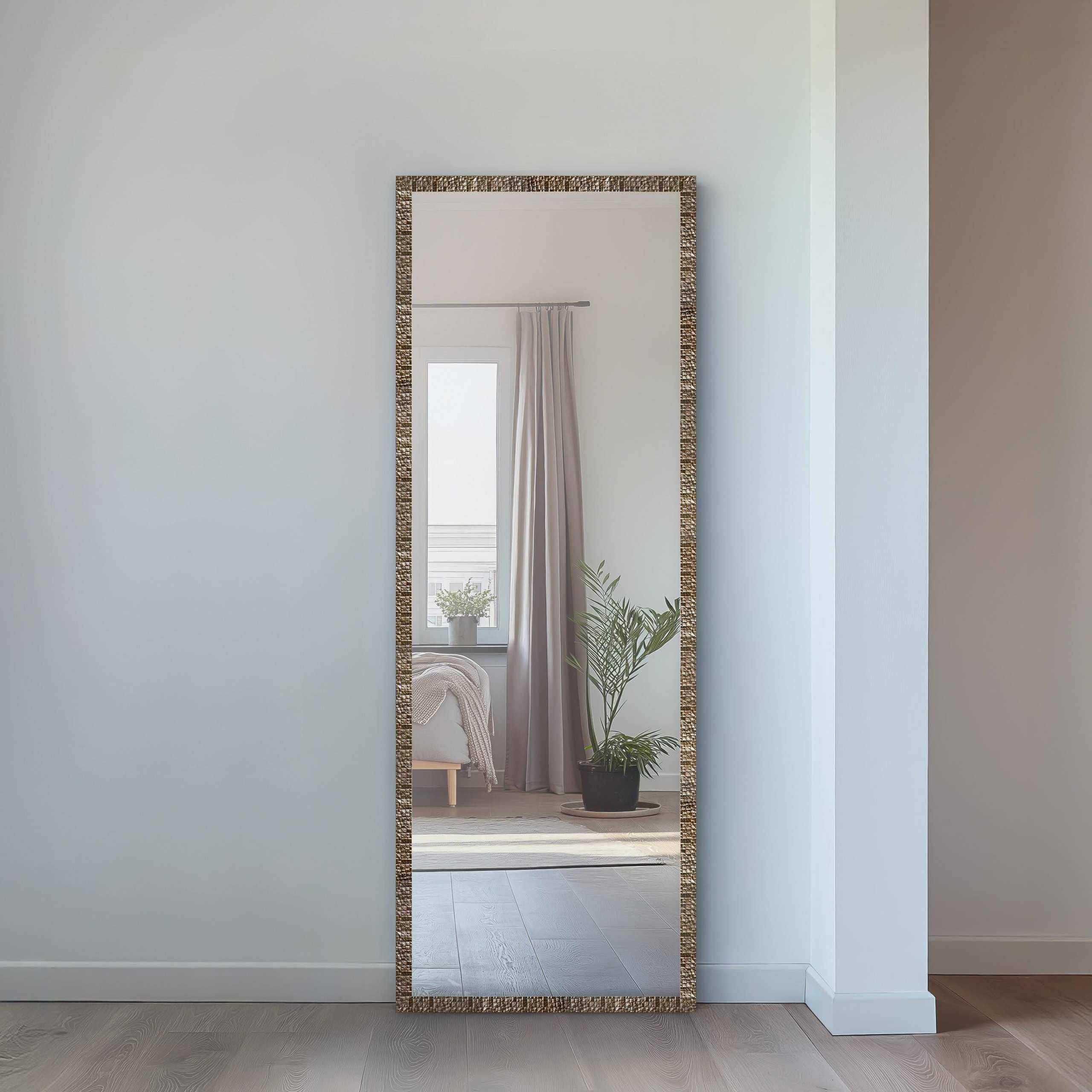 Nielsen  Florentina Mosaic Wall Mirror With Hanging Set - Bronze - 50 x 150cm