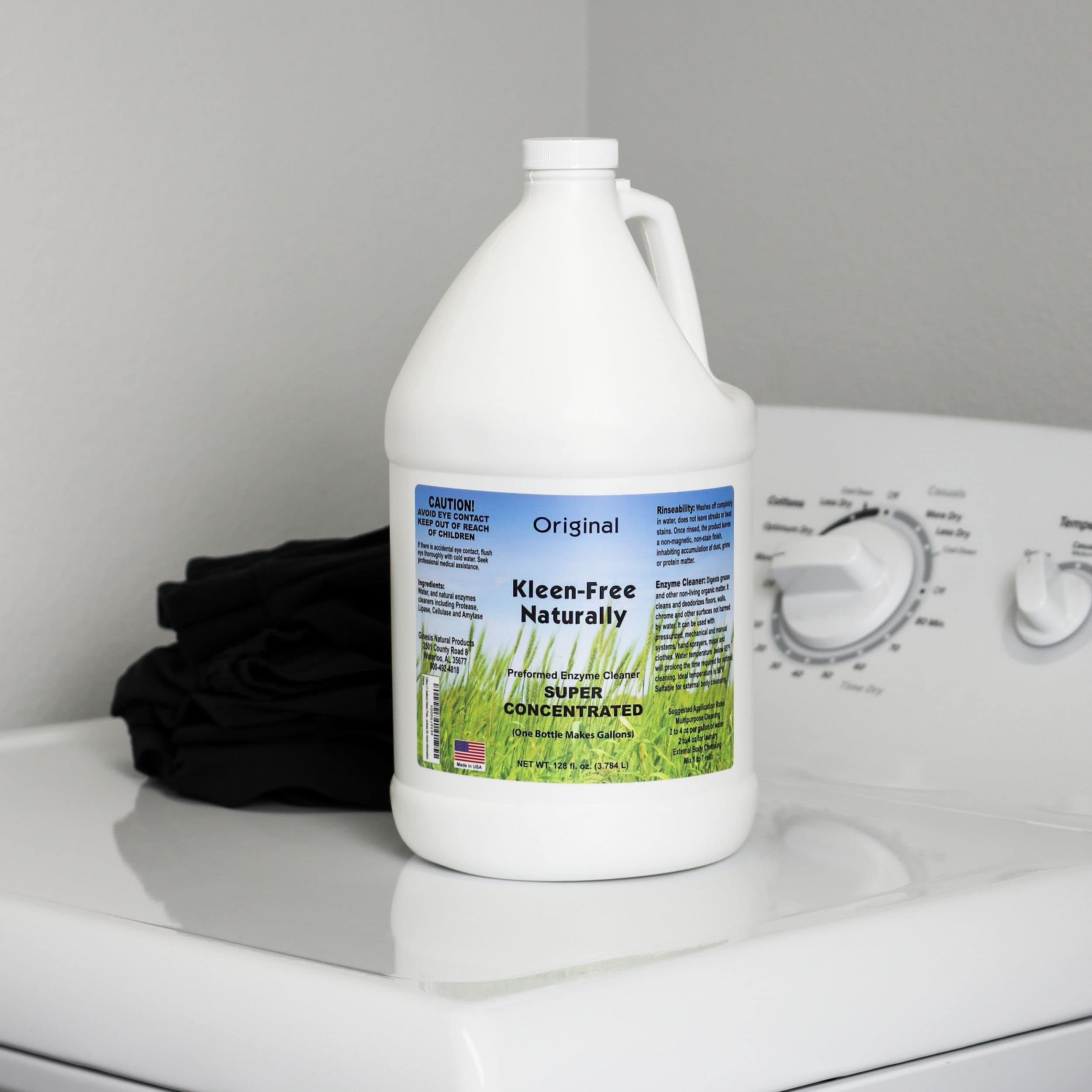 KleenFree Naturally Preformed Enzyme Cleaner (Original, 1Gallon