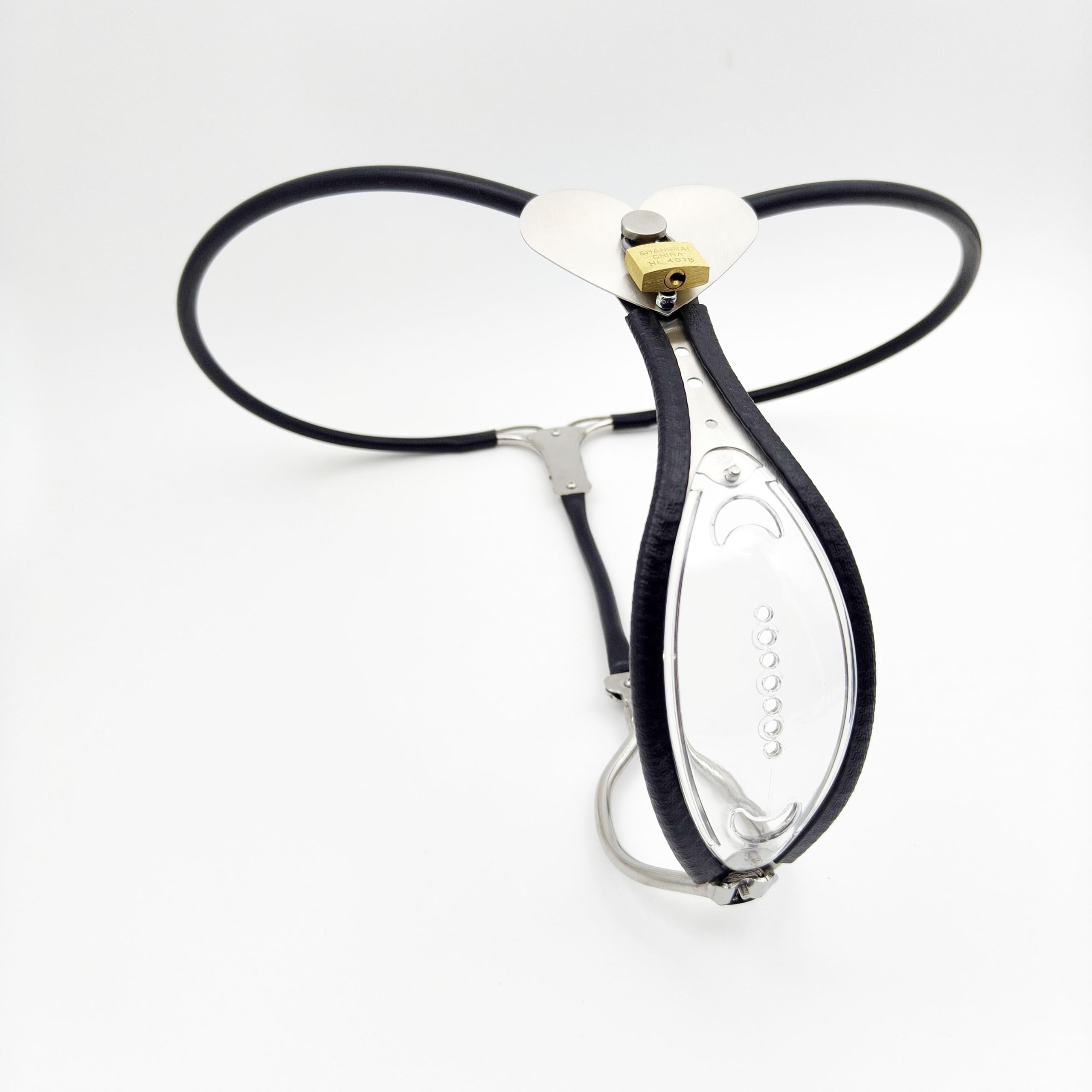 Ceinture de chasteté Féminine Forme de cœur acier inoxydable C 60-90cm