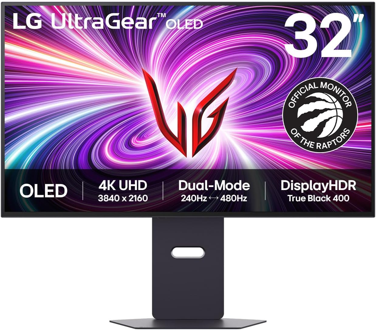 LG Ultragear™ OLED 32GS95UV-B - 32 inch Dual-Mode Gaming Monitor | Dual-Mode (4K 240Hz FHD 480Hz) / UHD (3840 x 2160) / 0.03ms (GtG) / DCI-P3 98.5%