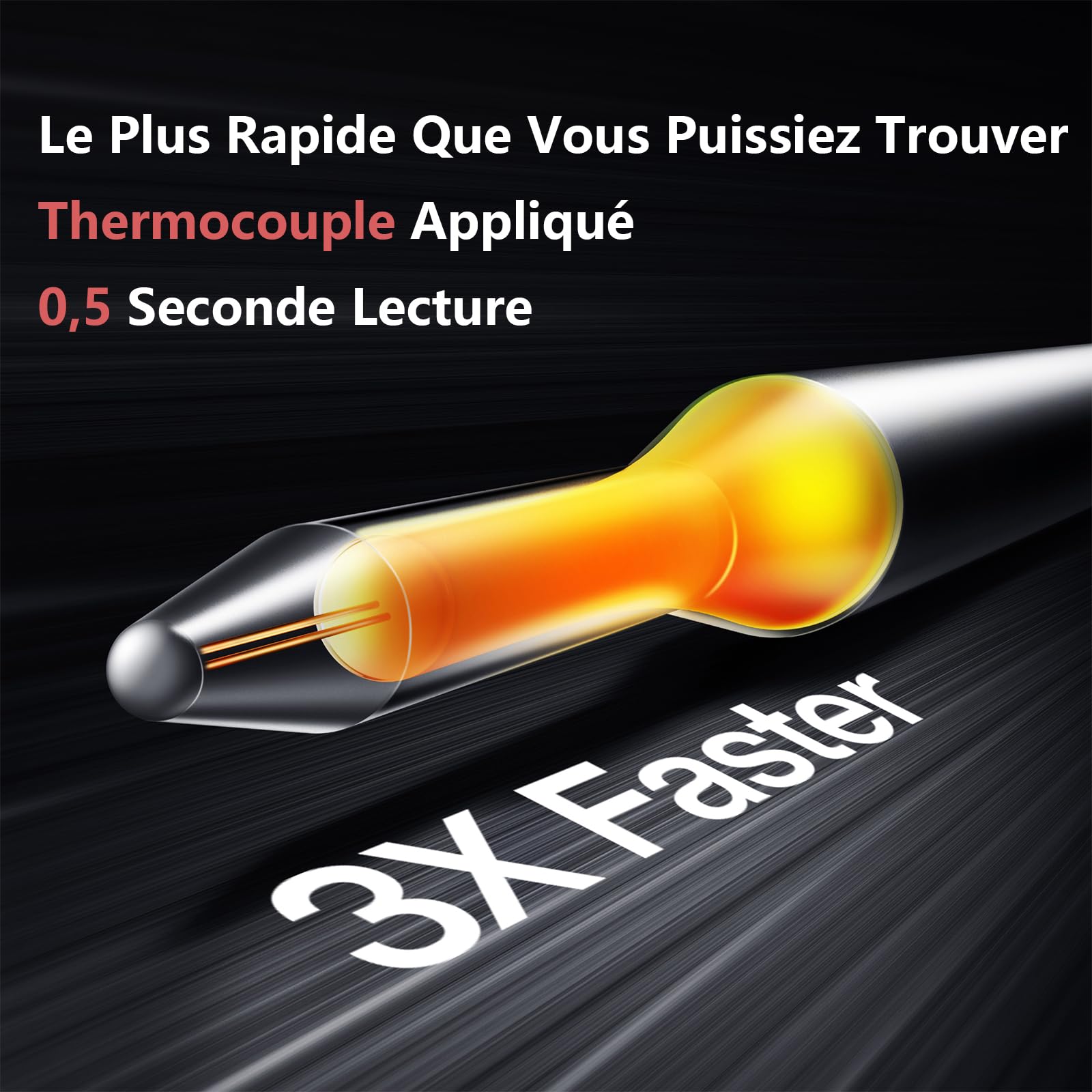 ThermoMaven F1 Turbo Thermomètre de Cuisine Numérique, 0,5s Lecture Instantanée, Précision ±0,3°C, Étanche IP67