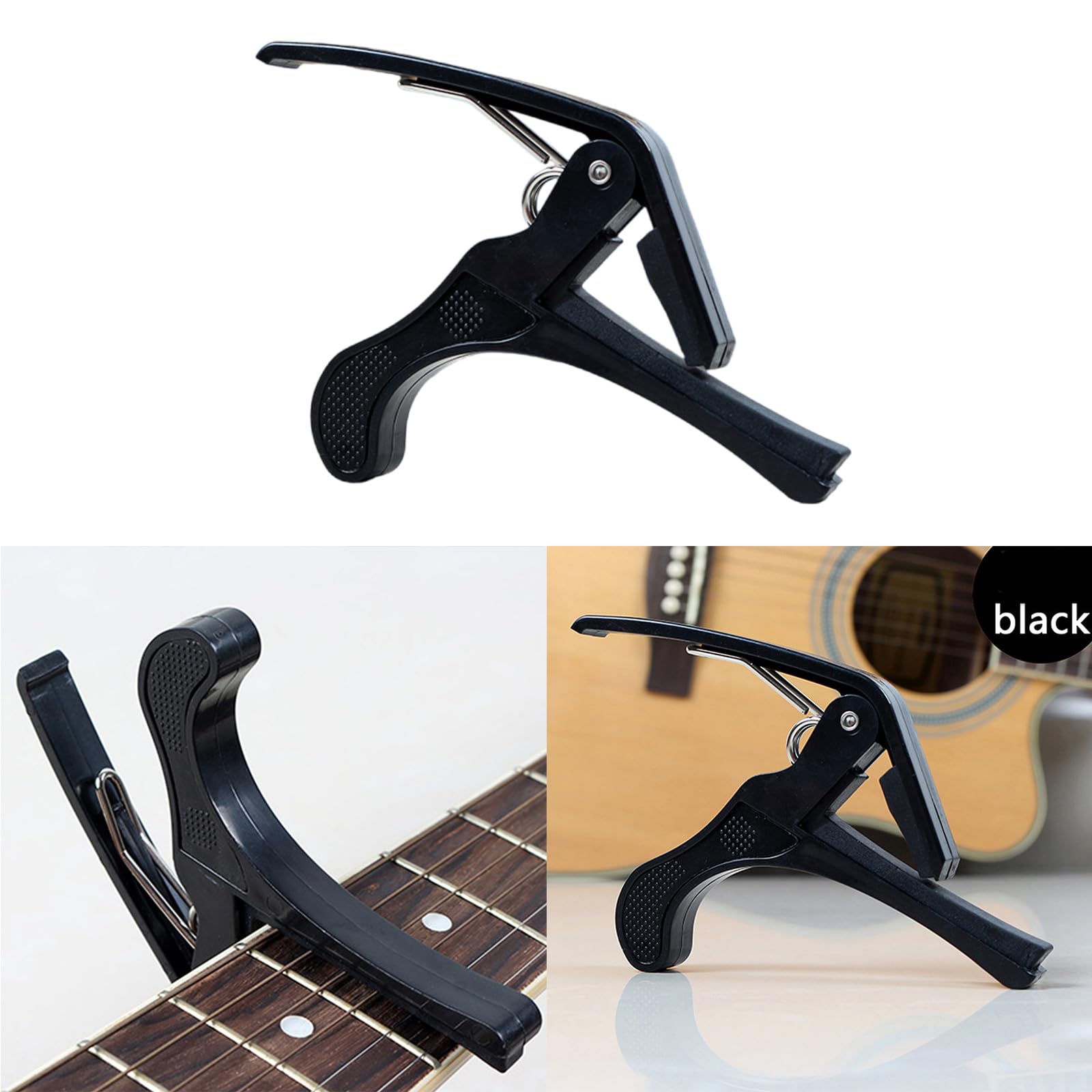 Demaxiyad Capodastre Rapide Alliage Zinc - Pour Guitare Électrique, Acoustique, Ukulélé, Banjo