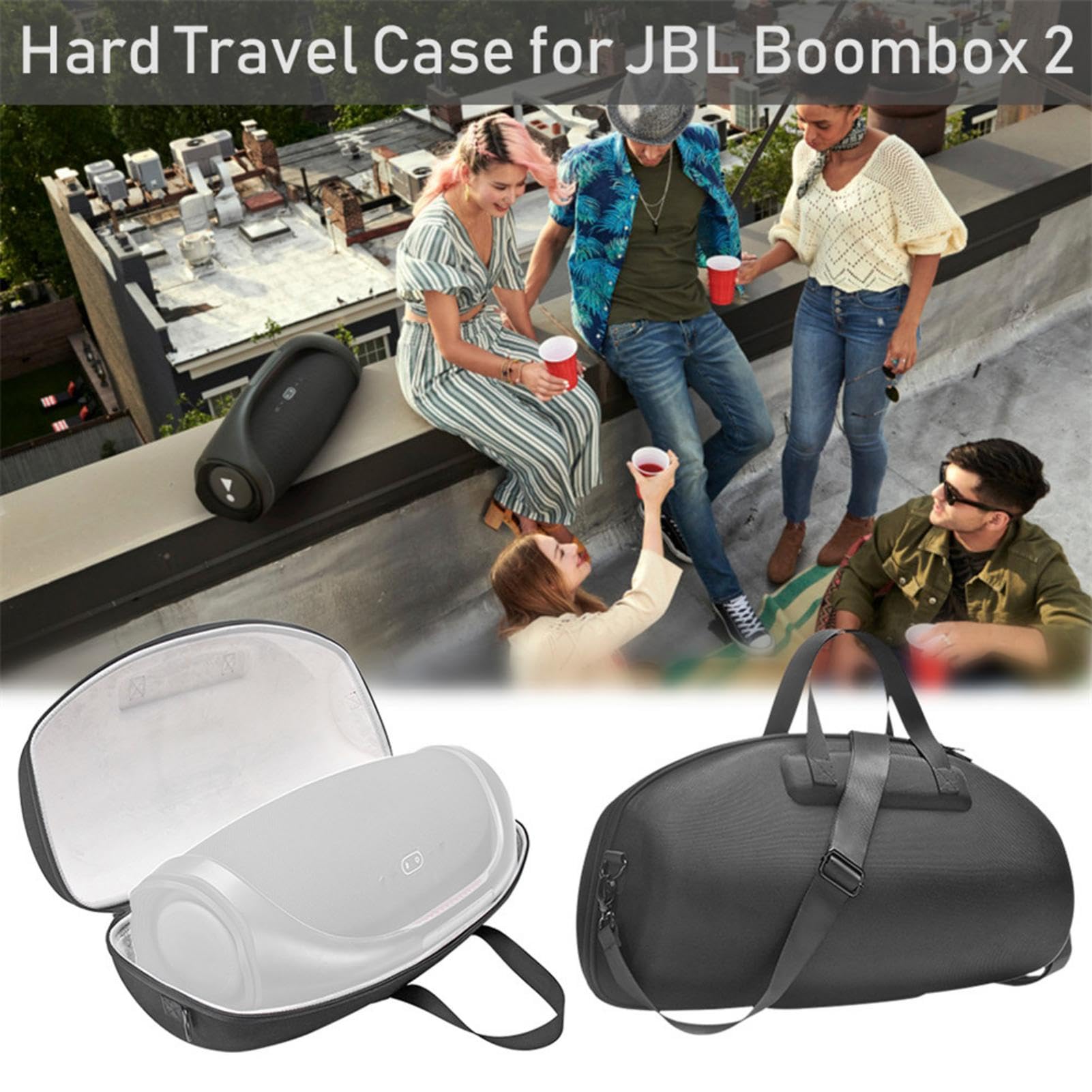 Custodia per altoparlante | Borsa da viaggio per il trasporto | Borsa portatile per musica portatile alla custodia da trasporto per protezione da urti e