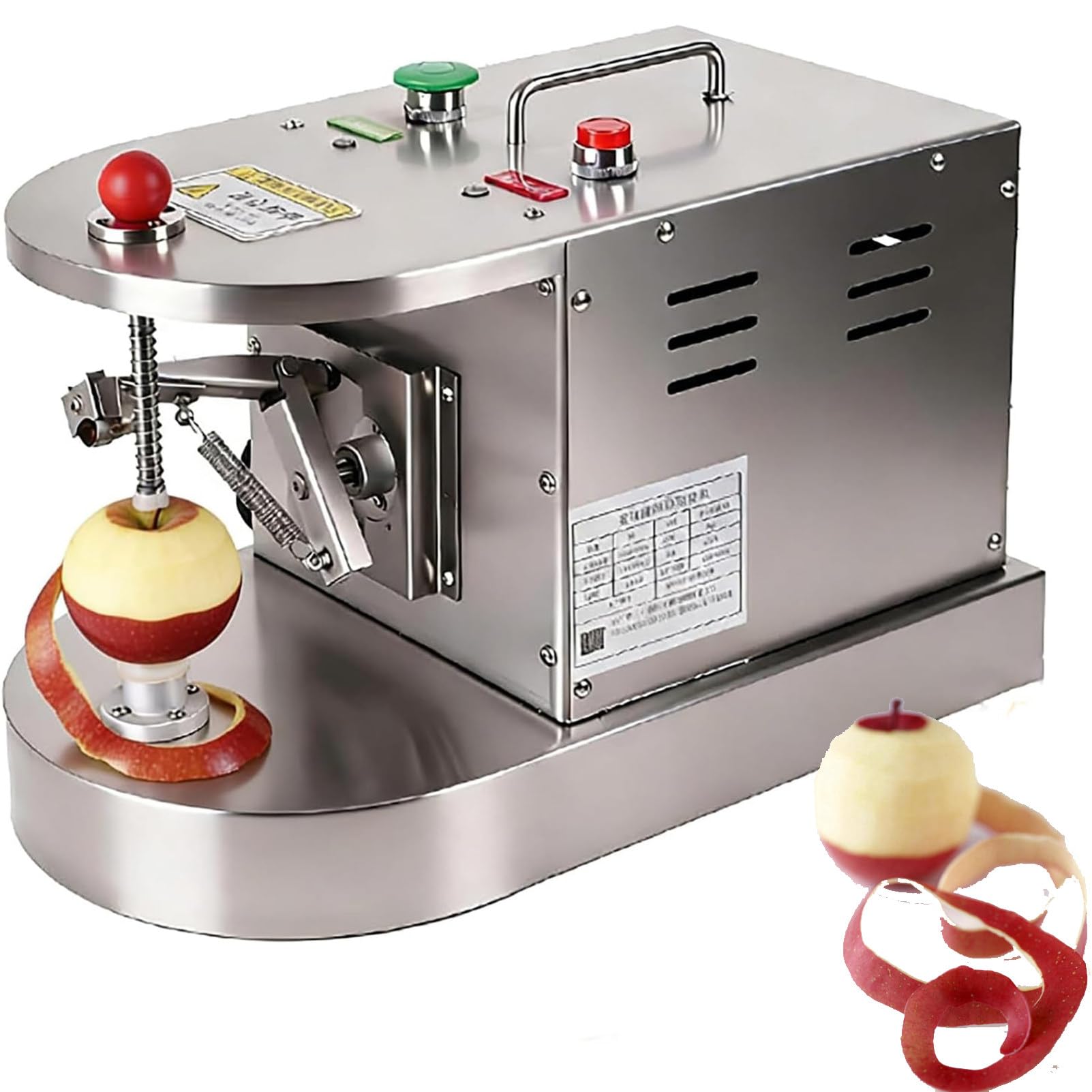 PweKzxt High Speed Automatic Skin Remover,500pcs/h Electric Peeler, Stainless Steel Fruit Skin Remover Machine,Commercial Citrus Peeling Machine,Auto Lemon Orange Peeling Equipment