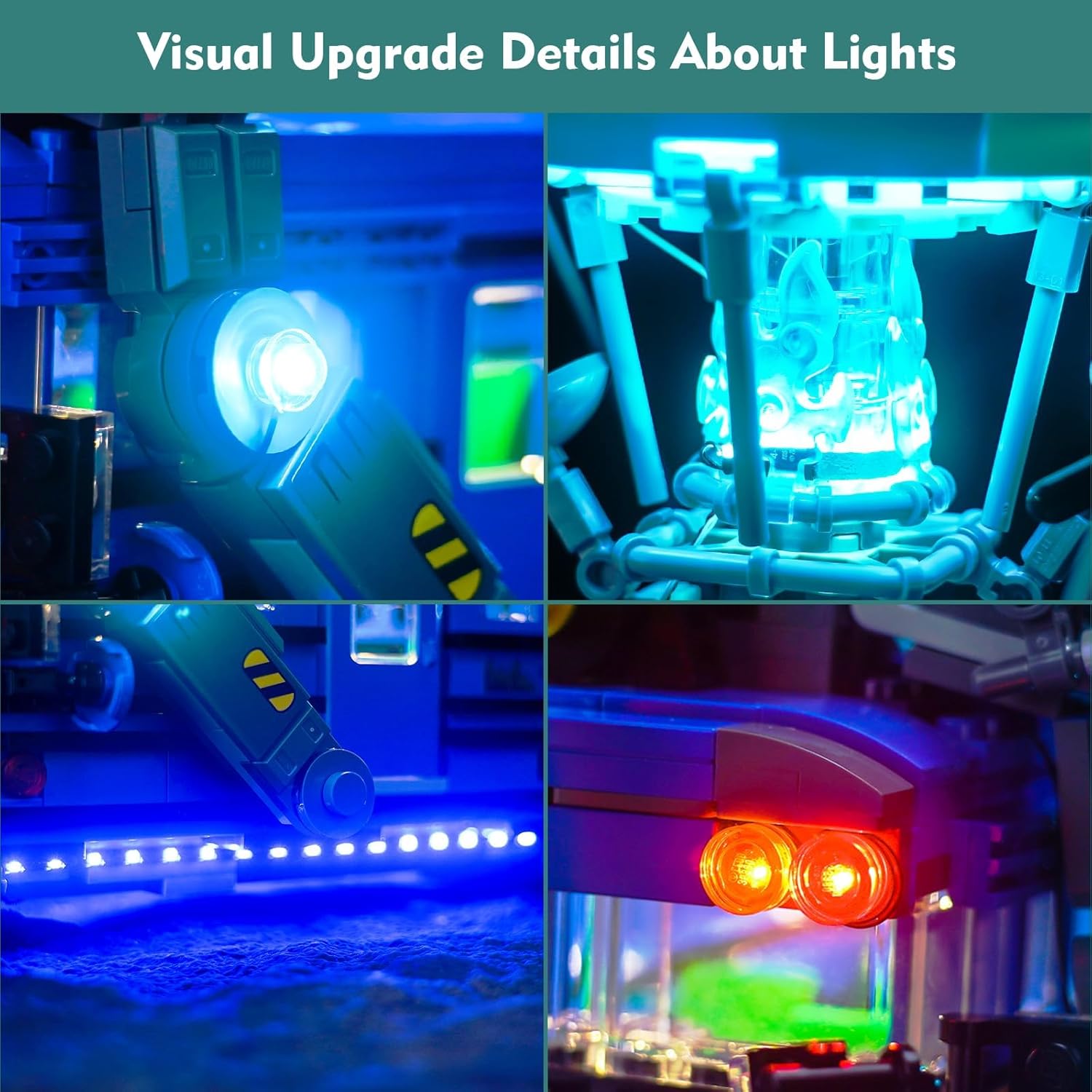 LocoLee LED Light Kit Compatible with Lego Battle Bus Fortnite 77073 - No Models Only Light, Creative Lighting Set Accessories Compatible with Lego 77073 Fortnite Combat Bus