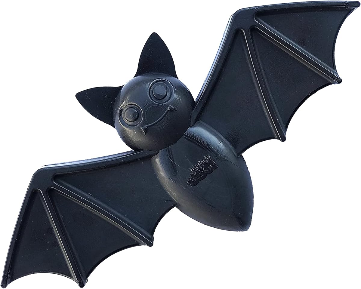 SodaPup Vampire Bat – Juguete duradero para masticar perros fabricado en EE. UU. con material de nailon no tóxico, apto para mascotas y apto para alimentos para estimulación mental, dientes limpios, aliento fresco, masticación problemática, nervios calmantes y más