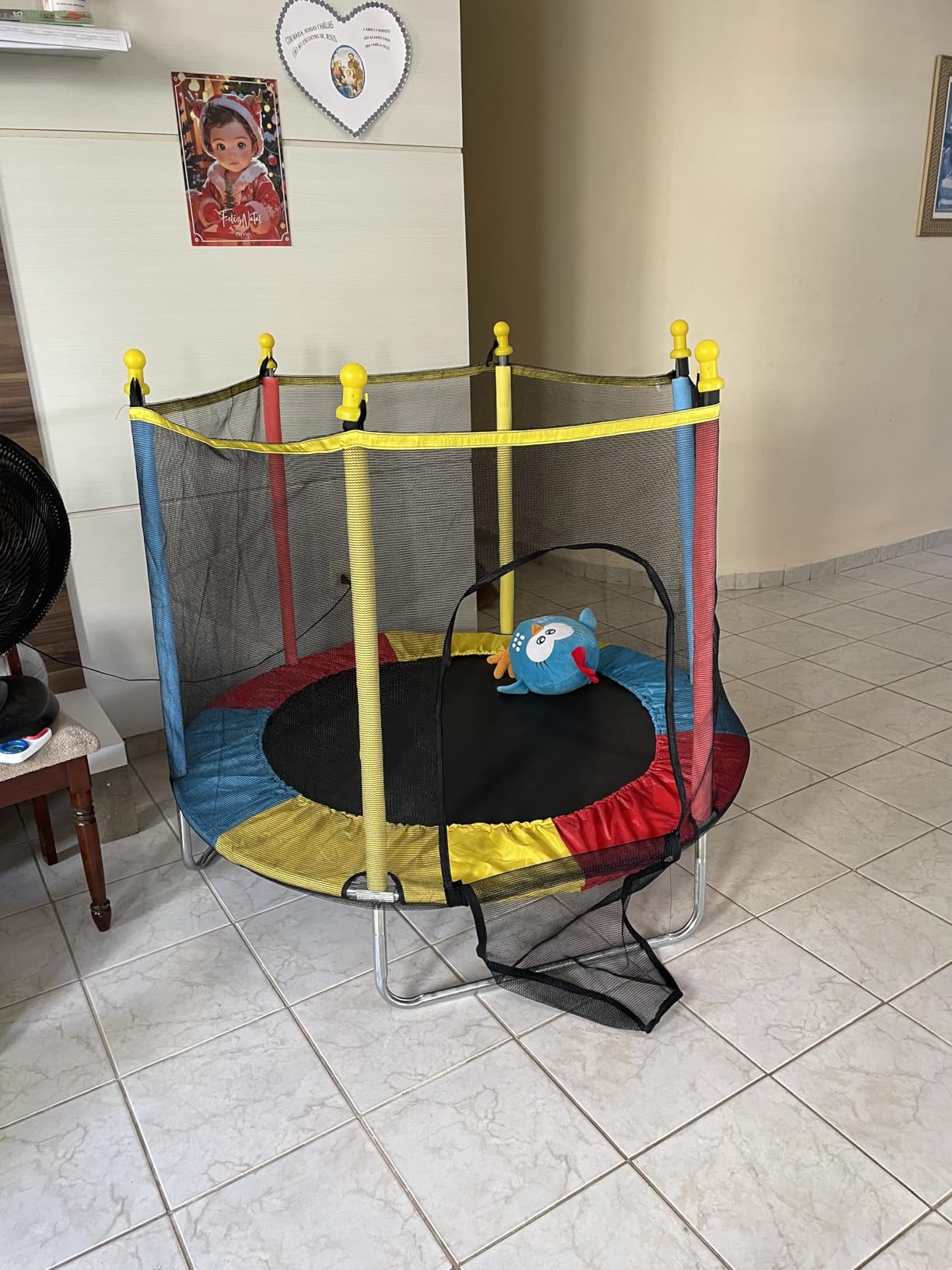 Cama Elástica Pula Pula Trampolim Eloria 1,4m Diâm Infantil