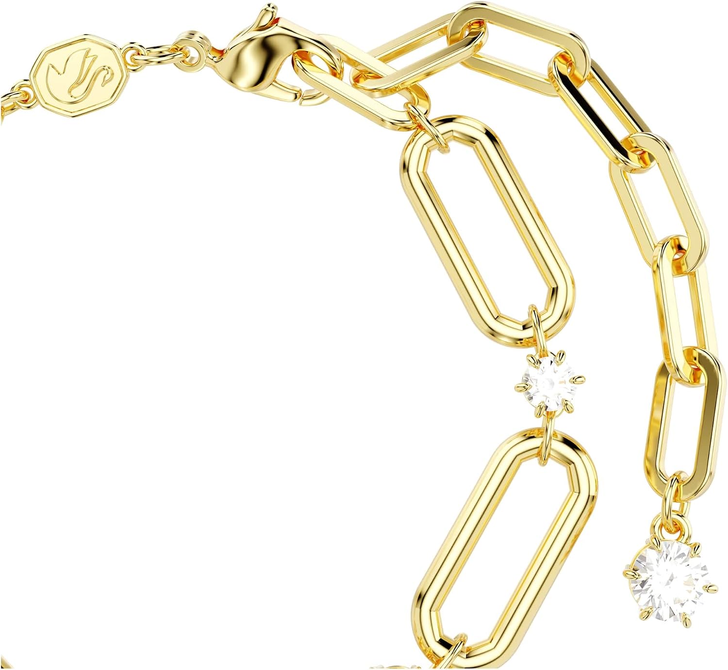 Браслет Swarovski Constella с золотистой цепочкой