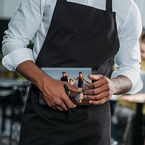 Miniatura 5 de Libros de servidor personalizados para camarera, diseña tu propia cartera de mesero con bolsillo con cremallera, lindo organizador de libro de