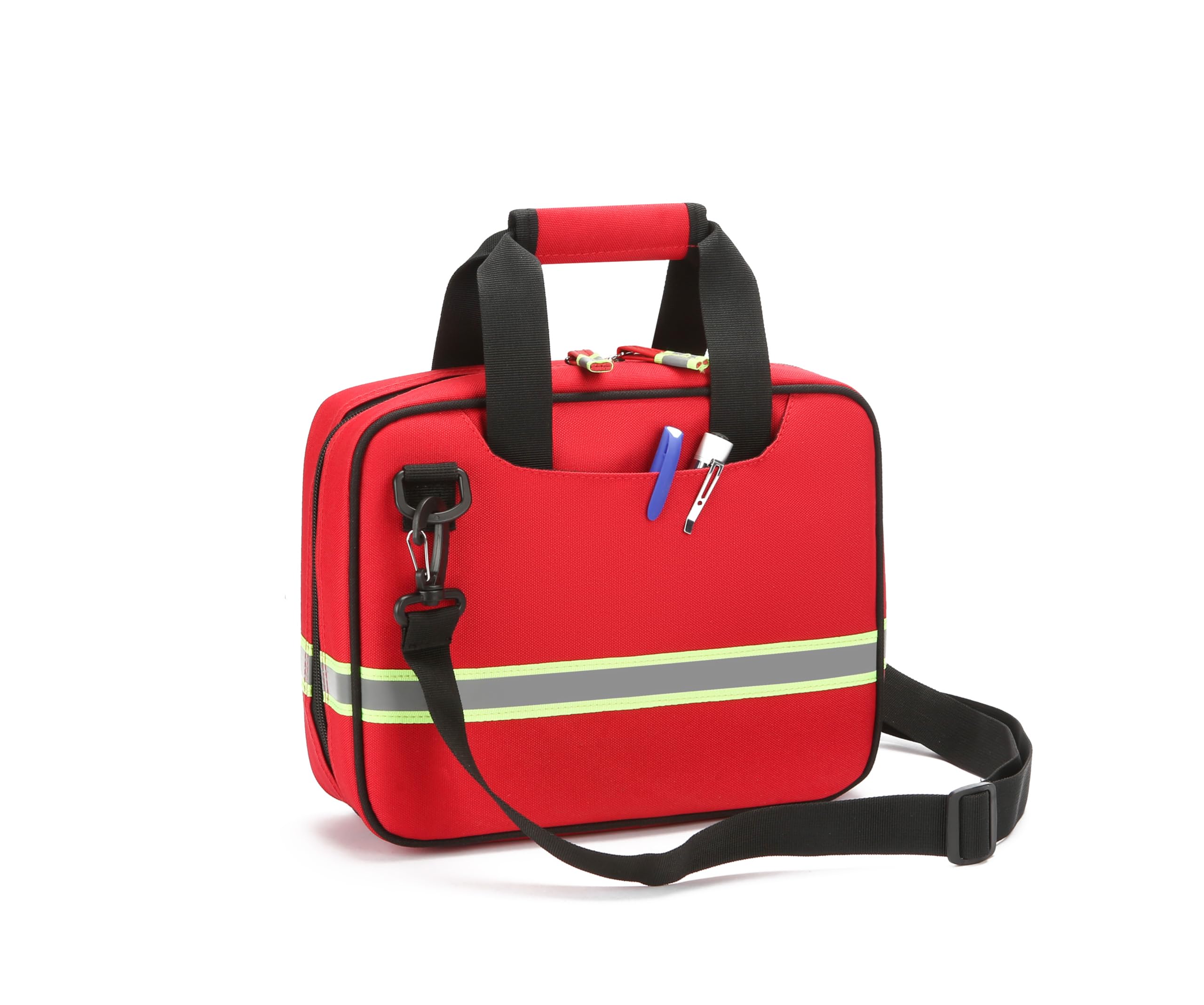 Kit per traumi medici di emergenza, borsa isolante refrigerata impermeabile, borsa di pronto soccorso per casa, auto, campeggio, viaggi, escursionismo, sport e emergenze all'aperto., Rosso