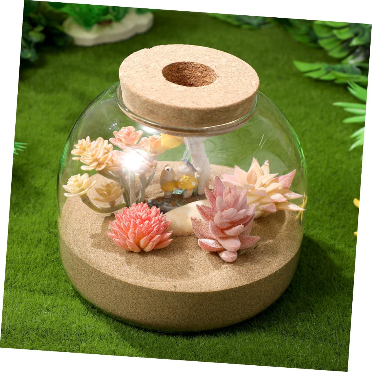 2pcs Glass Terrarium Planter Bottle for Landscape Decoration Glass for Indoor Plants Compact Design for Home Party Use