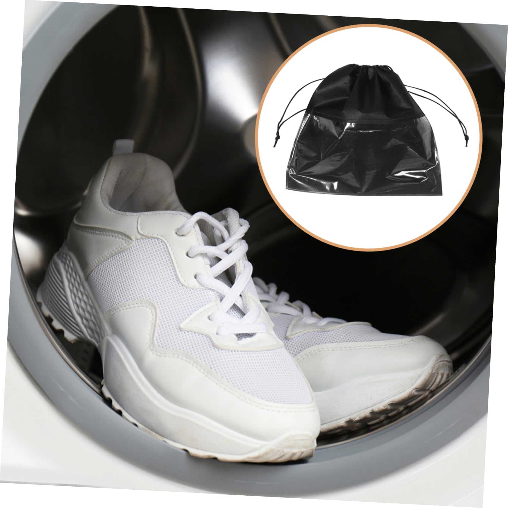 POPETPOP 10 pezzi Sacchetti Scarpe con Coulisse e Finestra Trasparente Organizer Antipolvere Non per Viaggi e