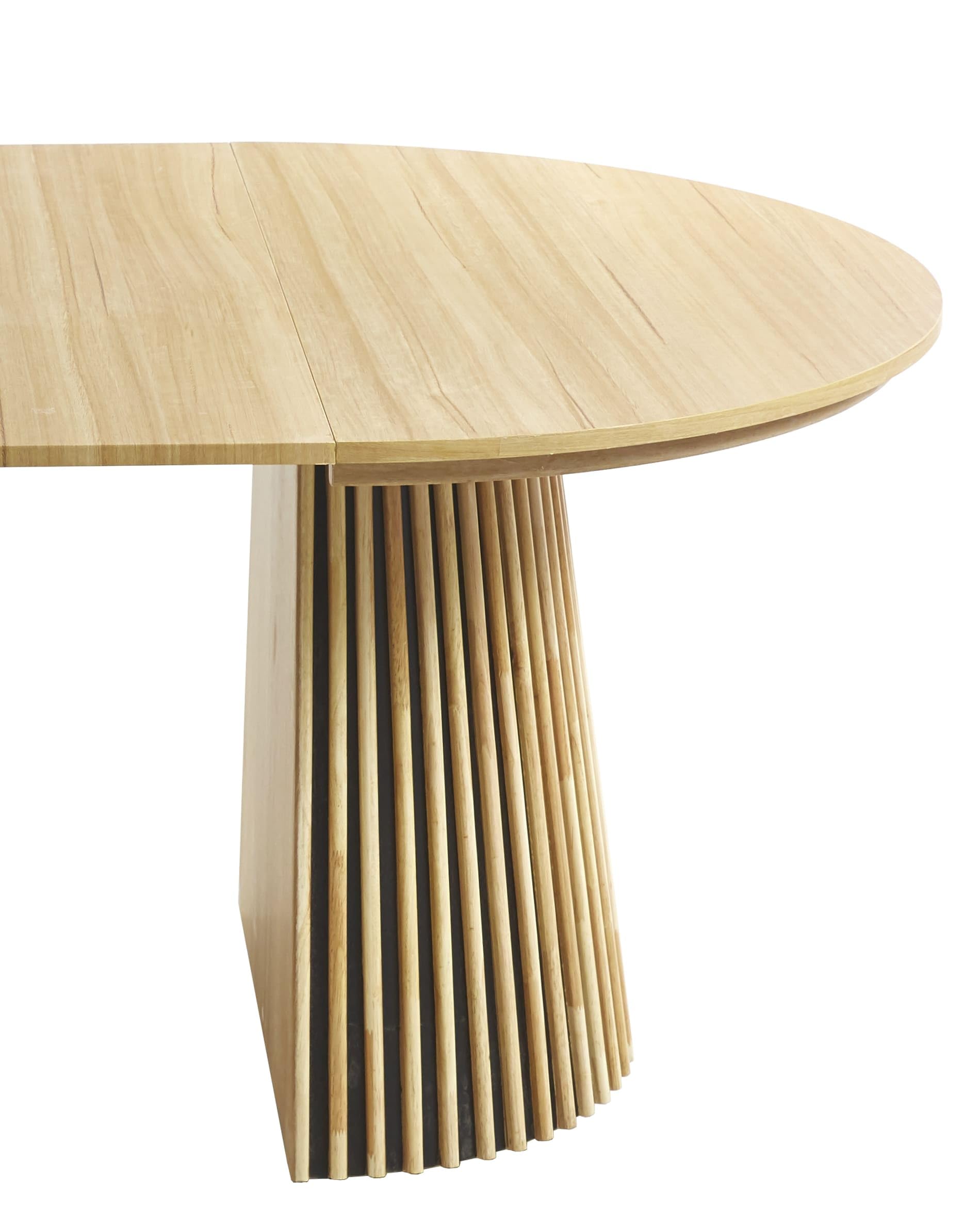 Home Heavenly®Mesa Comedor Redonda Extensible Kena Mesa salón de 120 cm hasta 200 cm