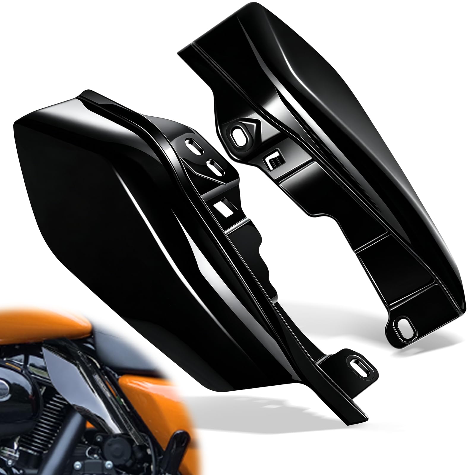 Amazon.com: PBYMT Mid Frame Air Deflector Compatible for Harley