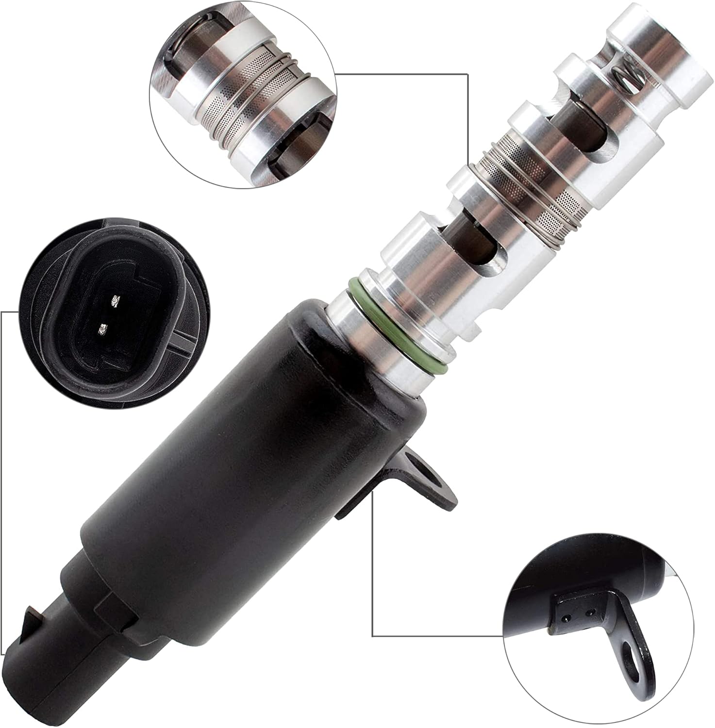 BOXI Oil Control Valve VVT Solenoid Fit for HYUNDAI Elantra 2011-2012 for KIA Soul 2012-2013 Replace# 24355-2E000