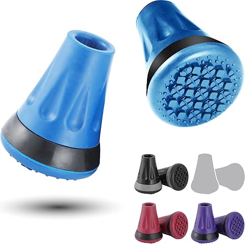 Miniatura 3 de Rehand Puntas coloridas para bastón y bastón todo terreno (azul)