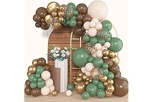 Olive Green, Baby Shower, Woodland Birthday Decorations, Green Balloon Garland