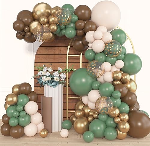 Miniatura 19 de Amandir Kit de arco de guirnalda de globos de oro rosa, 153 piezas, diferentes tamaños de 18, 12, 10, 5 pulgadas, globos metálicos de confeti de