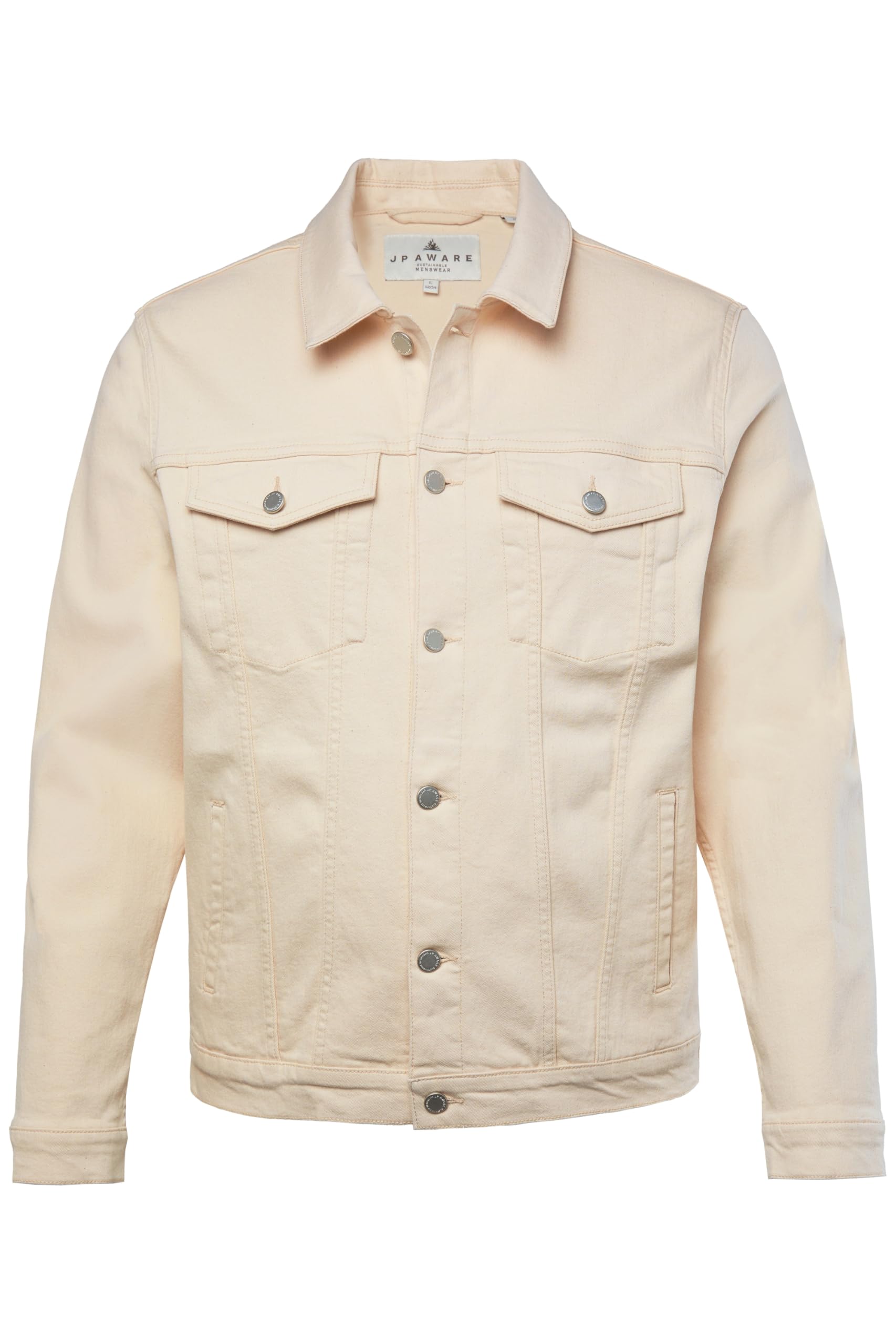 JP 1880 Kurtka Mężczyźni Truckerjacke, Natural, Biobaumwolle, Gots Zertifiziert