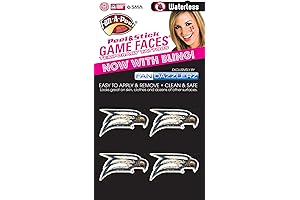 Georgia Southern Eagles Glitter Temporary Face Tattoos - Represent Your Team with Pride