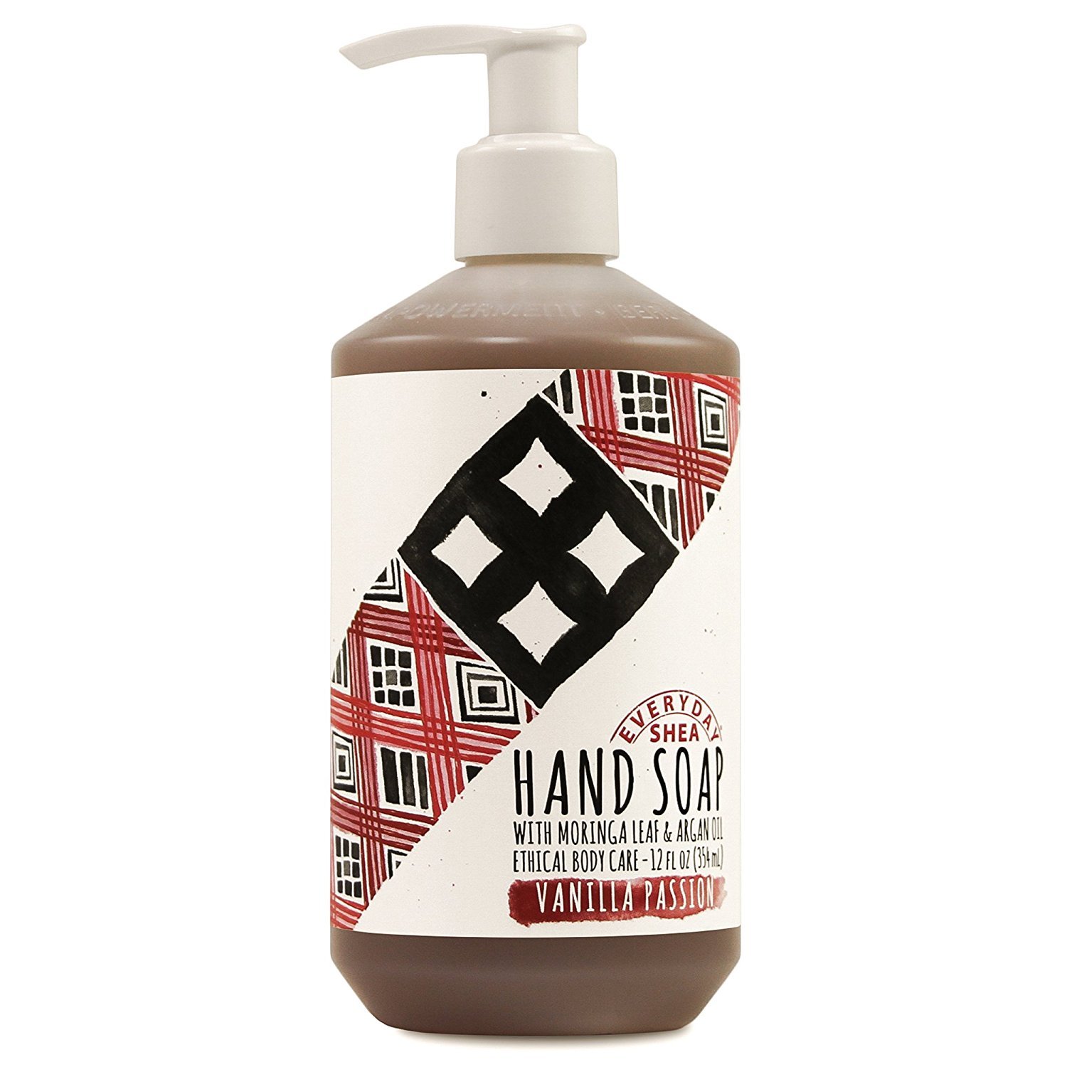 Alaffia - Everyday Shea Liquid Hand Soap, Helps Clean, Moisturize, and Refresh Hands with Shea Butter, Moringa Leaf, Argan and Coconut Oils, Fair Trade, Vanilla Passion, 12 Ounces