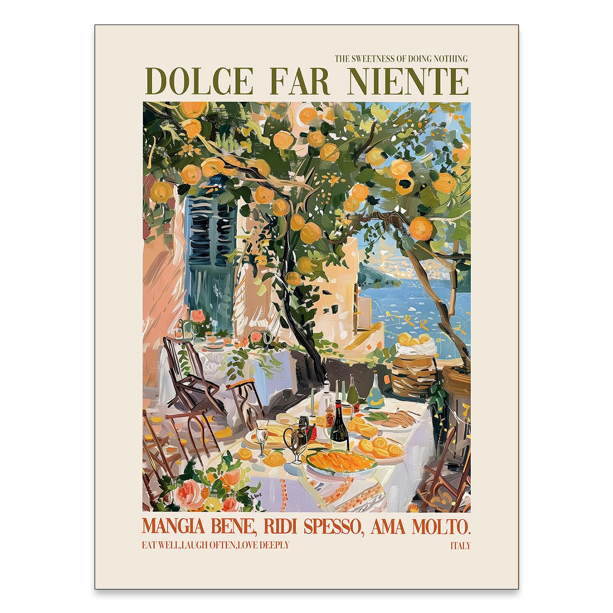 Amazon.com: Ltaly Al Fresco Canvas Wall Art Fashion Travel Posters