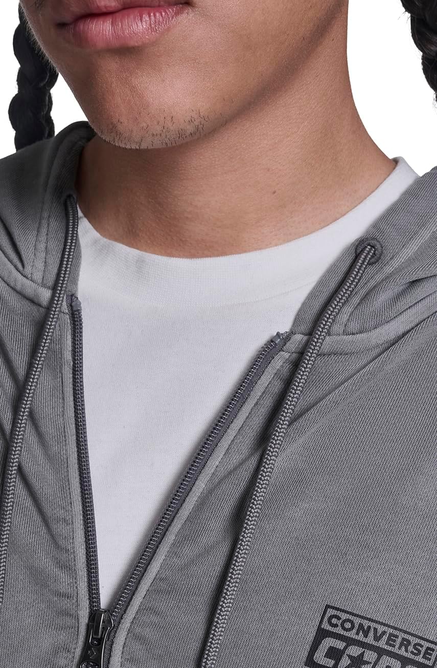 Converse Mens Cons Premium Zip-Up Hoodie Sweatshirt - Image 6