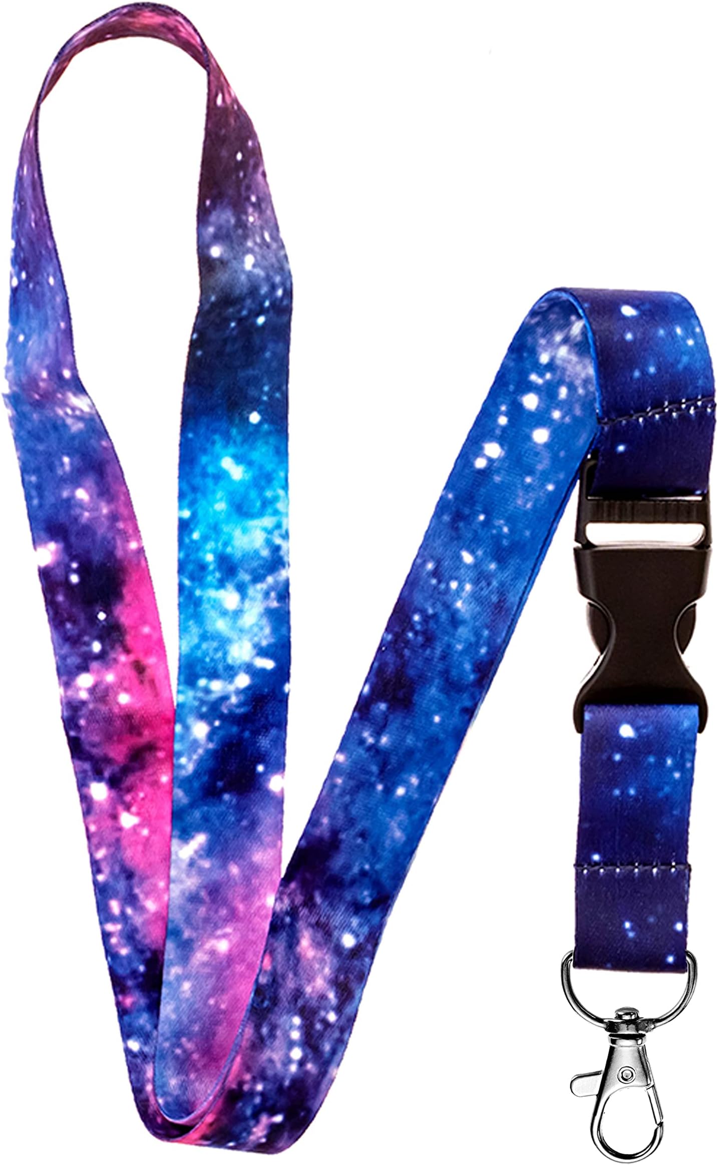 Lanyard for Keys Keychain Lanyard Premium Soft Silky Wide Strapped Beautifully Printed ID Teacher Lanyard with Spring Clip for Women/Men
