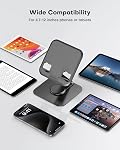 OMOTON TA04 Support de tablette ultra-slim pour iPad, 360° Support de téléphone pivotant pour le bureau réglable Angle Fits pour iPad Pro 11/13, iPhone, Samsung Galaxy, Tous les téléphones cellulaires & Comprimés 4-15.6"