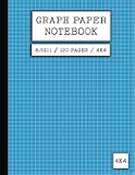 Graph Paper Notebook 8.5 x 11 / 120 Pages / 4x4: Composition Exercise Book - Grid Paper 4 Squares per Inch - for School, Engineering Work, Drawing & ... Students (Notebooks for Education & Work)