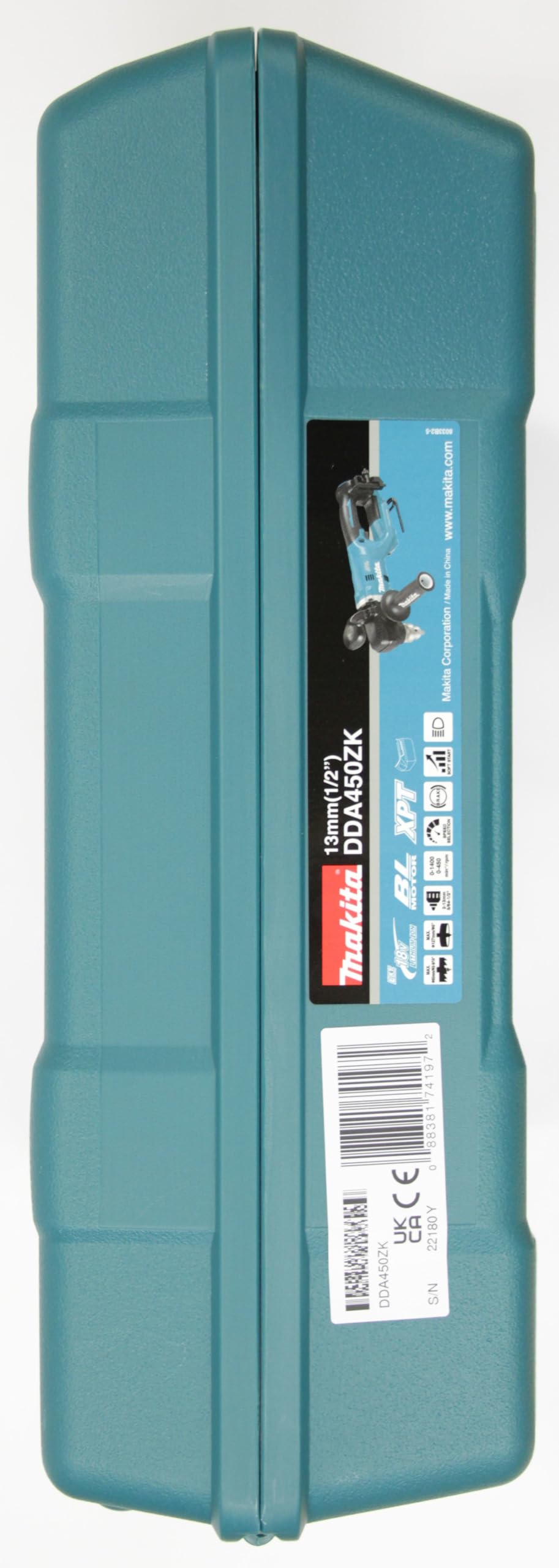 Makita DDA450ZK Akku-Winkelbohrmaschine 18V (ohne Akku, ohne Ladegerät)