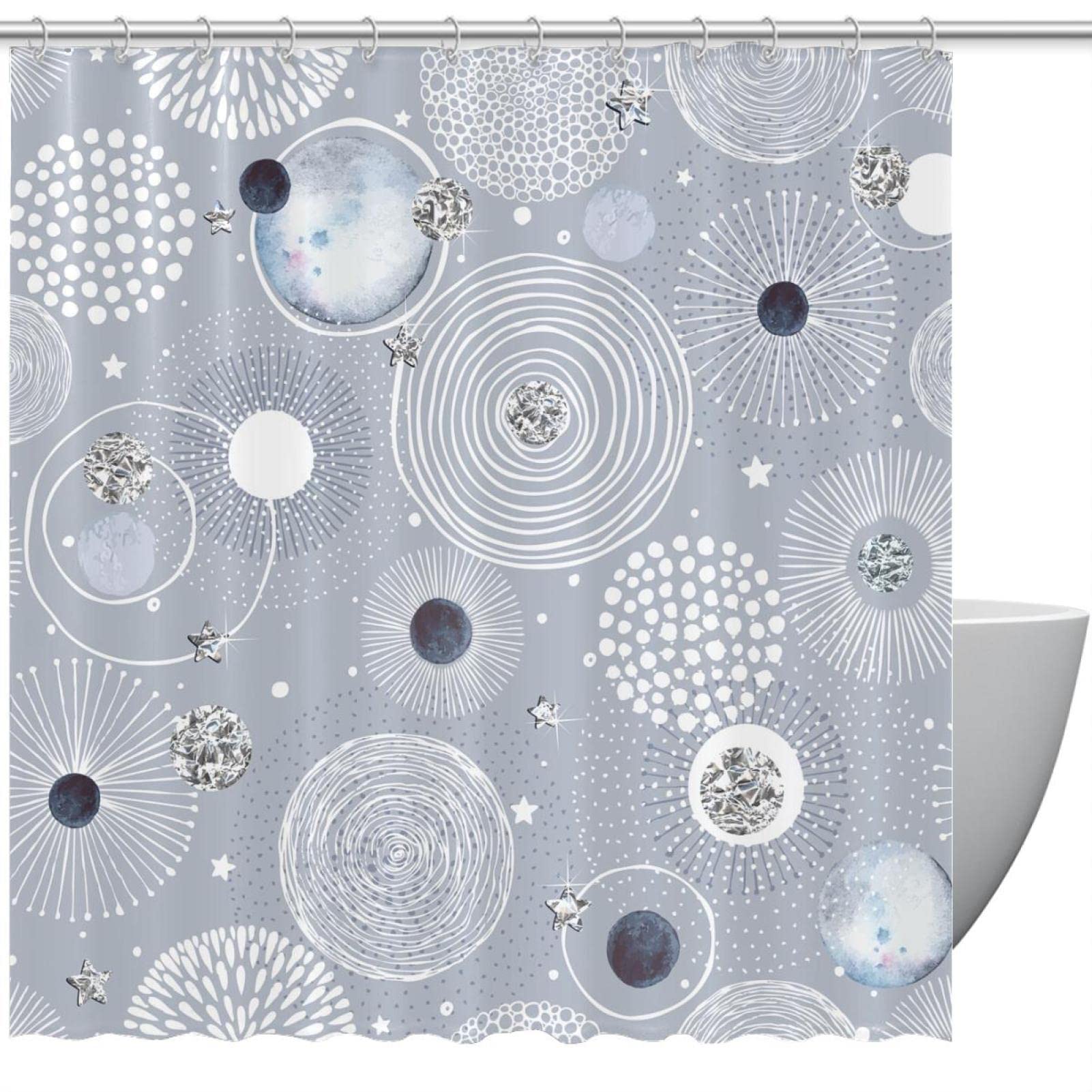 Rideau de douche pour enfants au style vintage pour des bains joyeux