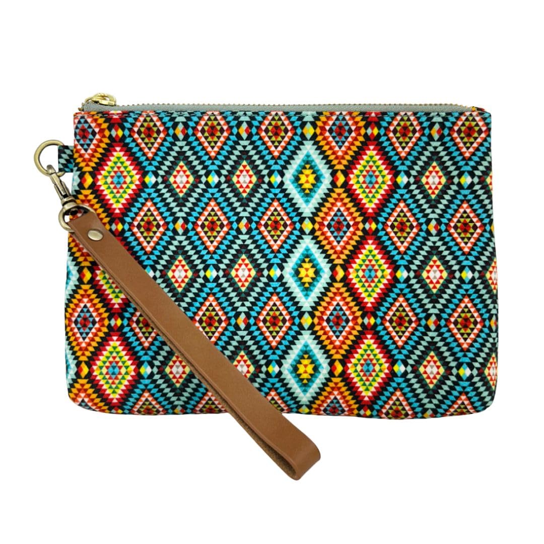 Myra Bag Wristlet Purse for Women - Canvas Makeup Cosmetic Pouch for Travel