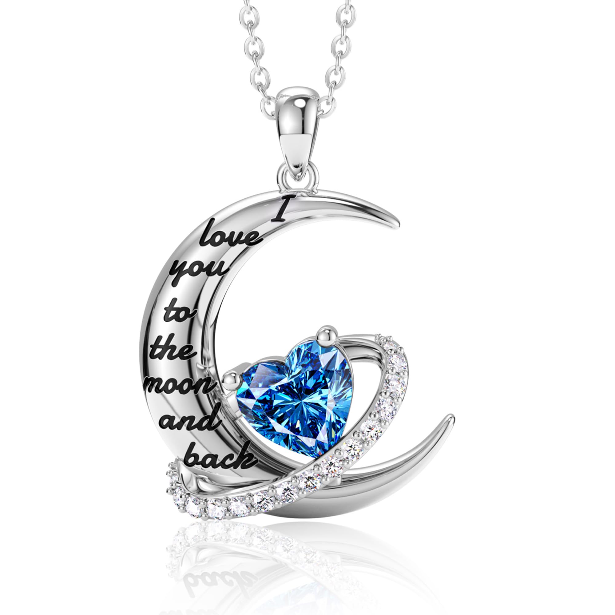 Distance I Love You to The Moon and Back Necklace