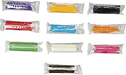 Play-Doh Kit com 10 cores básicas de massinha, refil, brinquedos de Natal e lembrancinha de amigo secreto de Natal para crianças acima de 3 anos