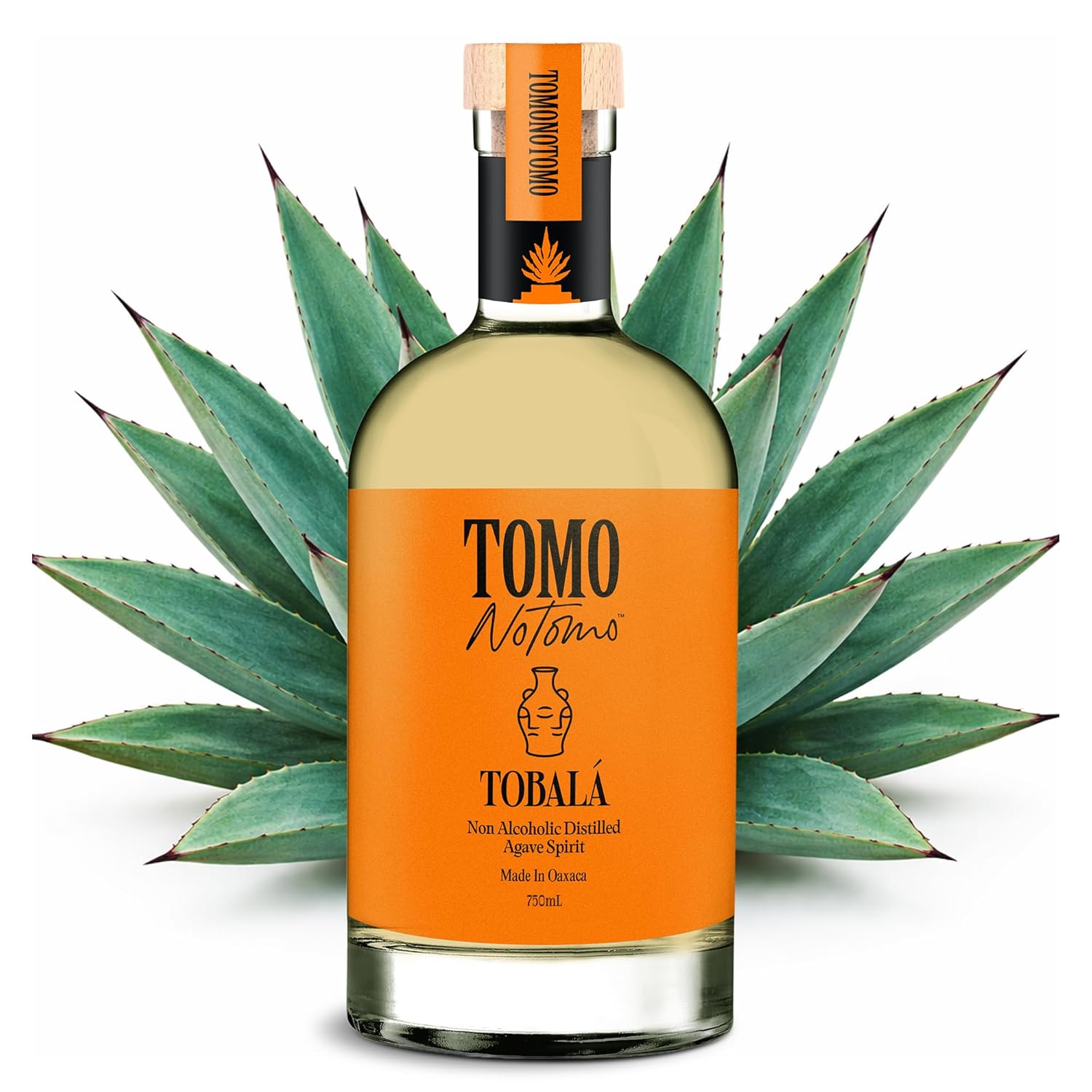 TOMONOTOMO Tobala, Award-Winning Non-Alcoholic Agave Spirit, 2024 Agave of the Year, Zero Proof Mezcal Alternative Distilled in Oaxaca, 15 Botanicals, Zero Sugar - 750 ml