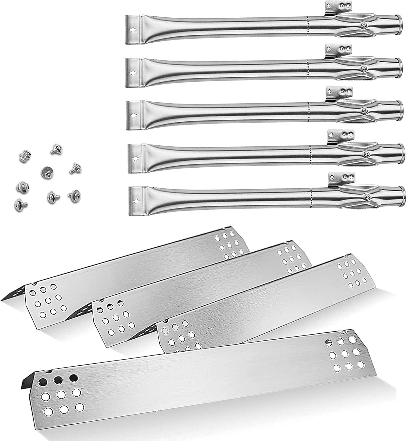 Uniflasy Replacement Parts Kit for Nexgrill 720-0830H, 720-0830D, 720-0783E – Stainless Steel Burner, Heat Plate, Igniter Set – Compatible with Kenmore, Members Mark, BHG, and More