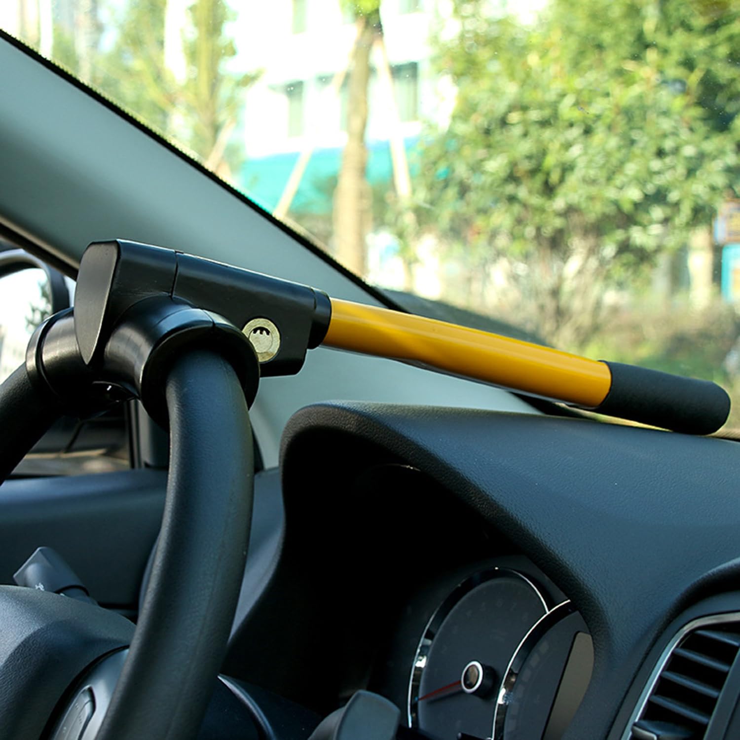 Fahrzeug-Lenkradschloss für Citroen Berlingo, Hohe Sichtbarkeit Lenkradkralle für Auto, Auto Wegfahrsperre mit 3 Schlüsseln