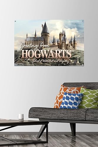 Miniatura 8 de Trends International The Wizarding World Harry Potter - Póster de pared con texto en inglés Greetings From Hogwarts, 14.72 x 22.37 pulgadas, paquete